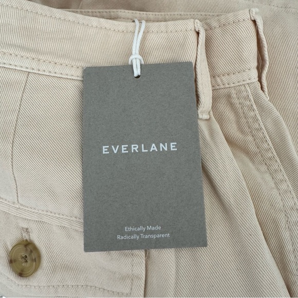 Everlane NWT Tencel Relaxed Chino Size 2 parchment - Picture 15 of 16
